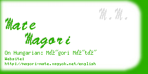 mate magori business card